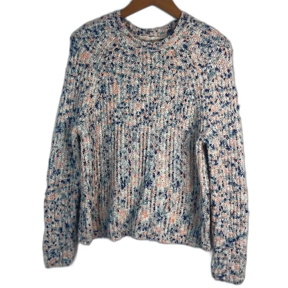 Silverflint Colorful Knit Fuzzy Soft Sweater Crew… - image 1